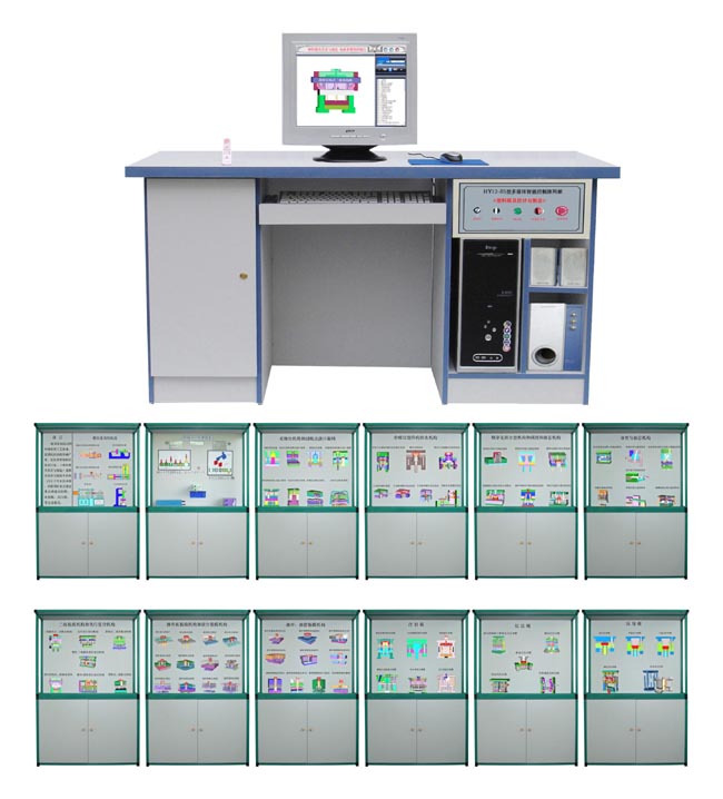 LG-N03型 多媒體智能控制《塑料模具設(shè)計與制造》陳列柜